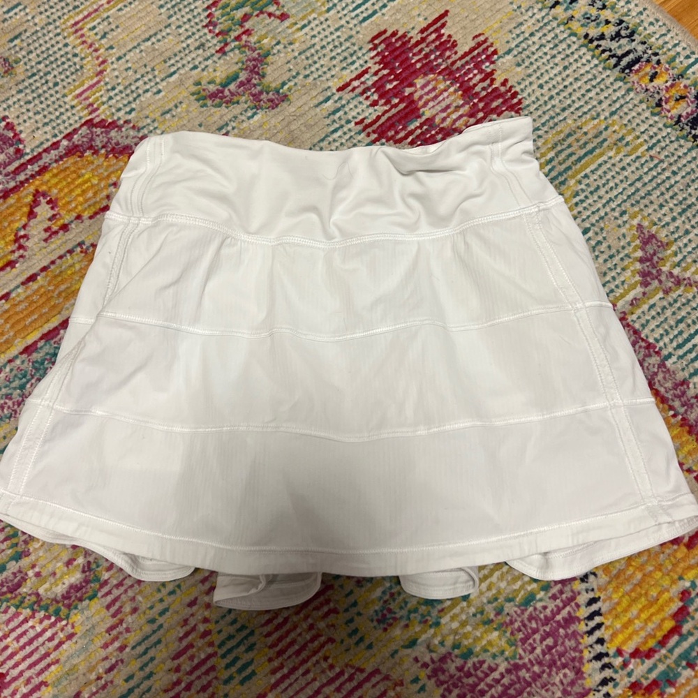 White lululemon tennis skirt